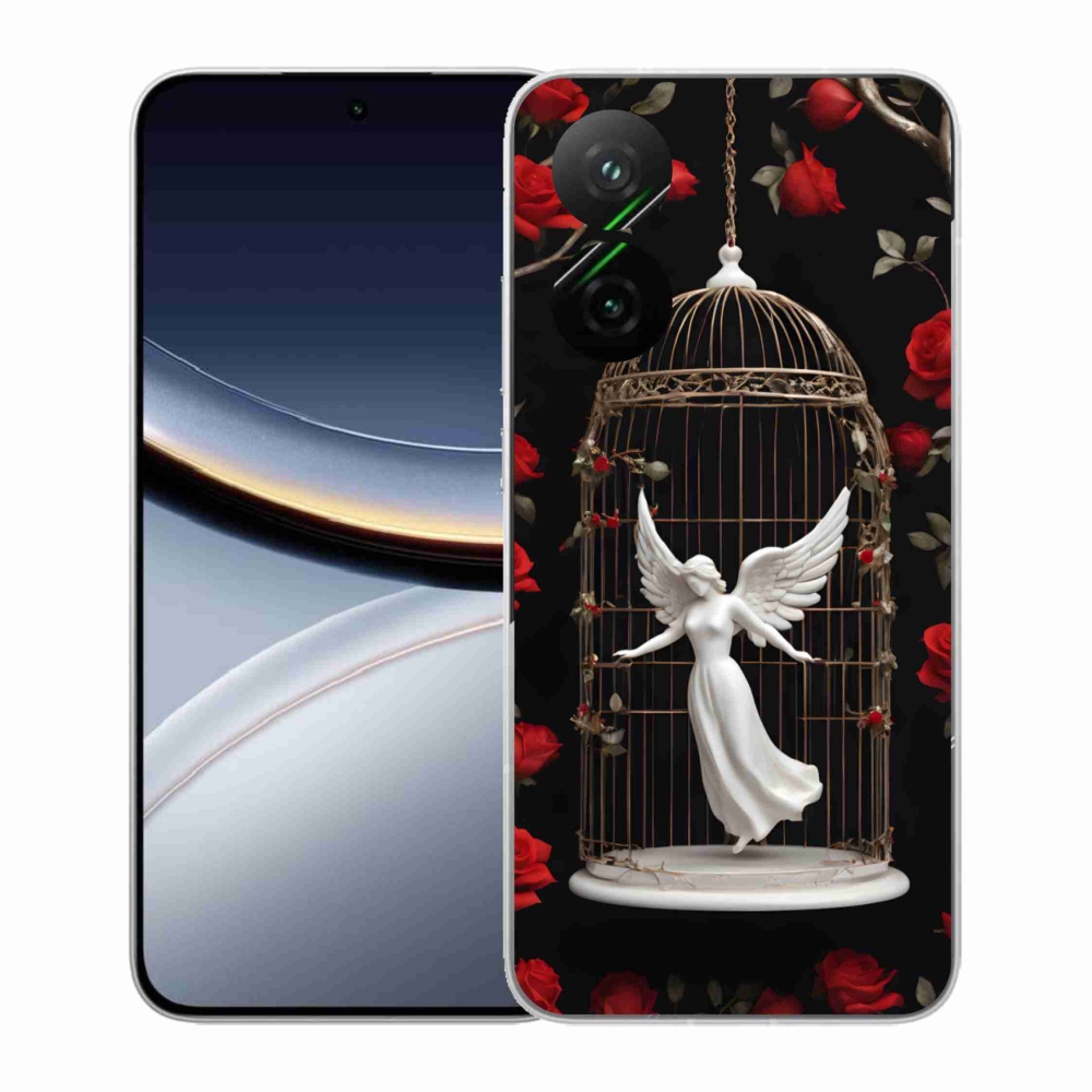 Gelový kryt mmCase na Xiaomi Poco F7 5G - uvězněný anděl