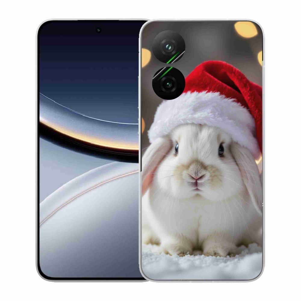Gelový kryt mmCase na Xiaomi Poco F7 5G - vánoční králík