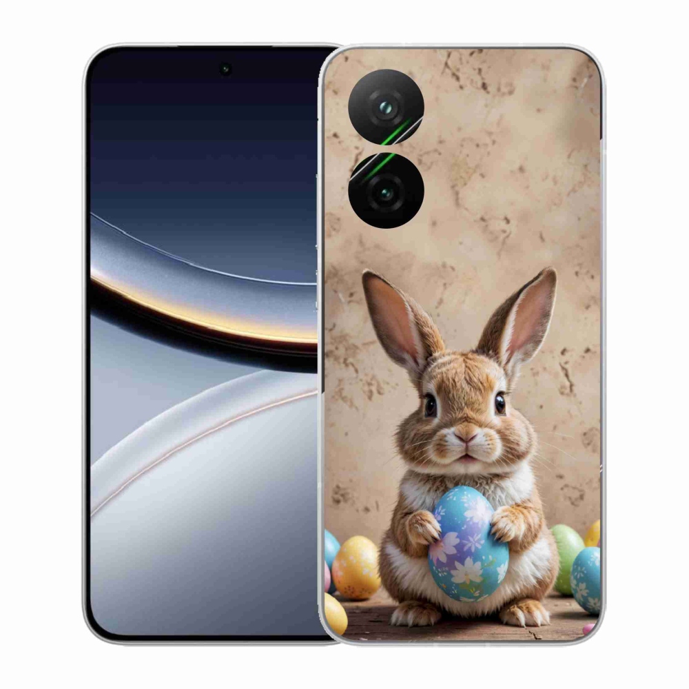 Gelový kryt mmCase na Xiaomi Poco F7 5G - velikonoční králíček