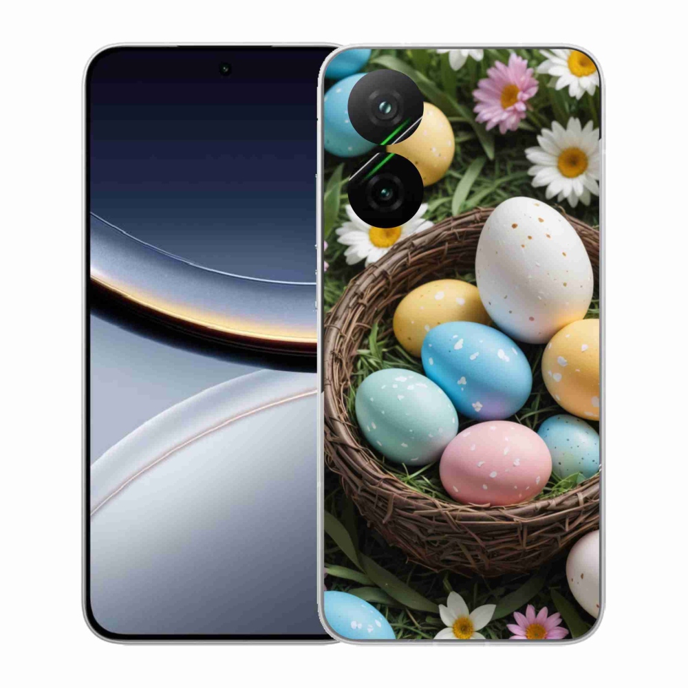 Gelový kryt mmCase na Xiaomi Poco F7 5G - velikonoční vajíčka 2