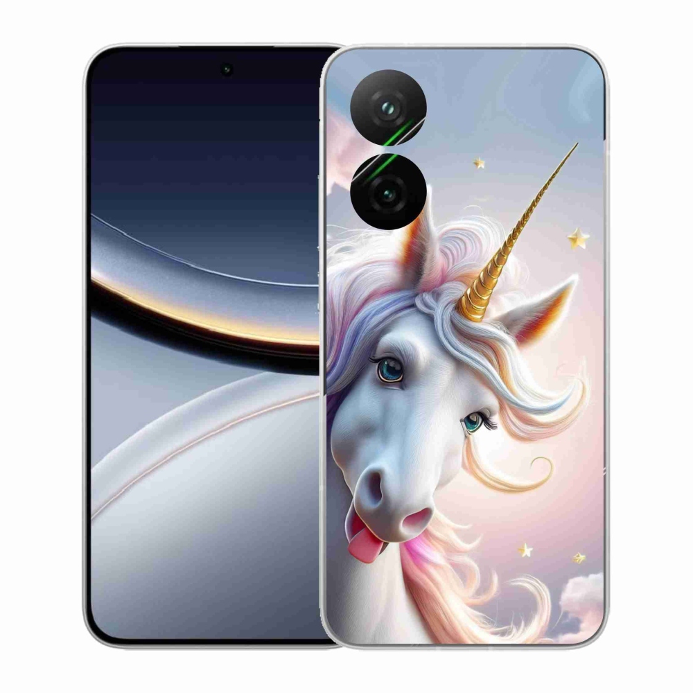 Gelový kryt mmCase na Xiaomi Poco F7 5G - veselý jednorožec