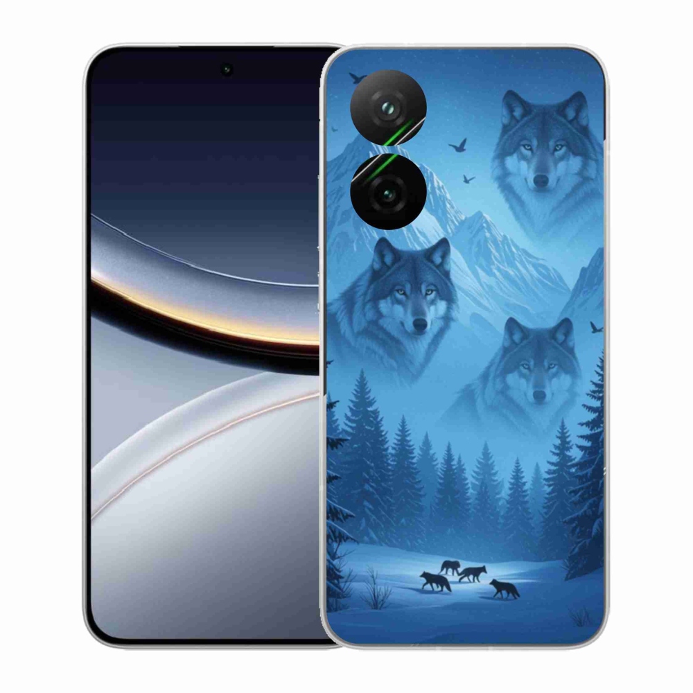 Gelový kryt mmCase na Xiaomi Poco F7 5G - vlčí smečka
