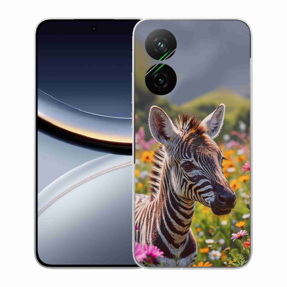 Gelový kryt mmCase na Xiaomi Poco F7 5G - zebra na louce