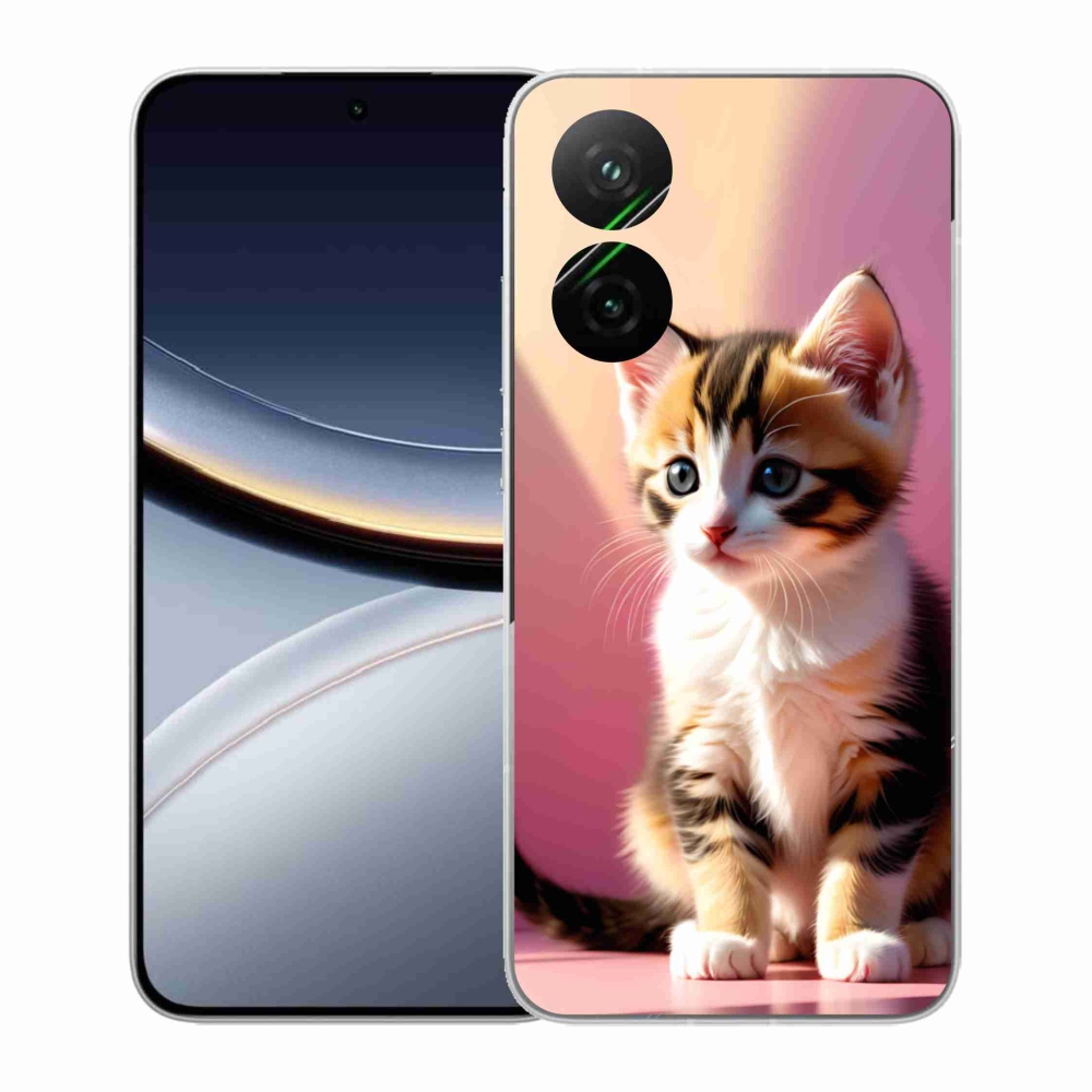 Gelový kryt mmCase na Xiaomi Poco F7 5G - zvědavé kotě 2