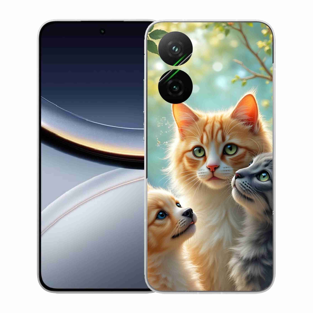 Gelový kryt mmCase na Xiaomi Poco F7 5G - zvířecí přátelství 2