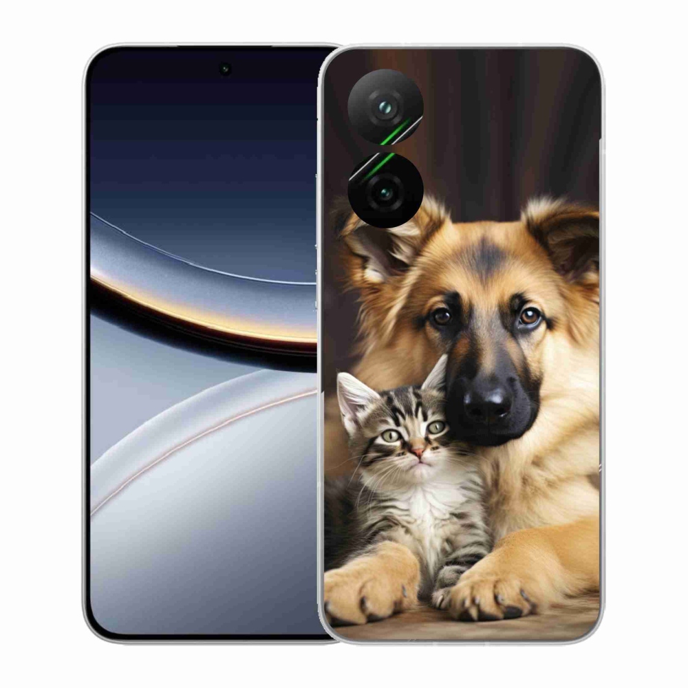 Gelový kryt mmCase na Xiaomi Poco F7 5G - zvířecí přátelství