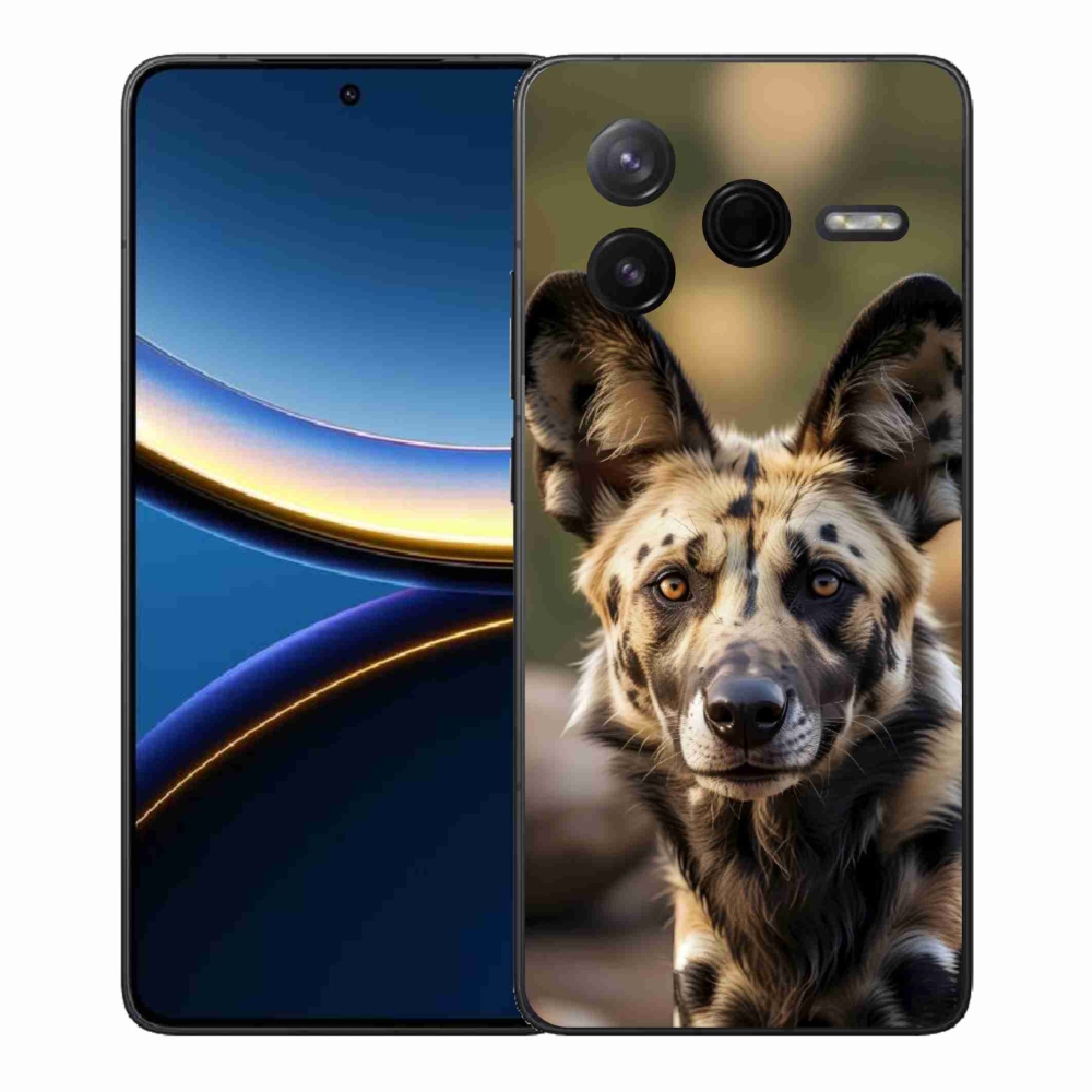 Gelový kryt mmCase na Xiaomi Poco F7 Pro - africký divoký pes