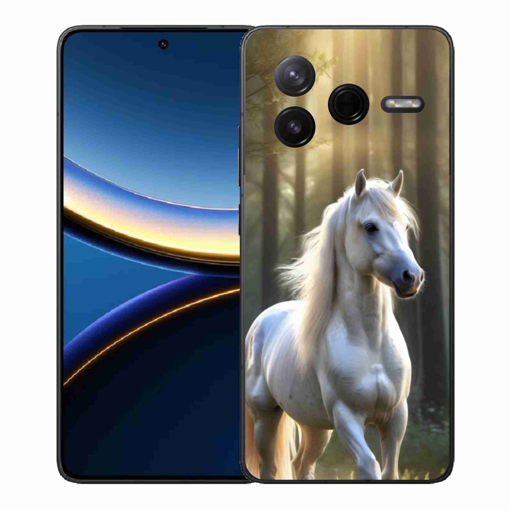Gelový kryt mmCase na Xiaomi Poco F7 Pro - bílý kůň 3