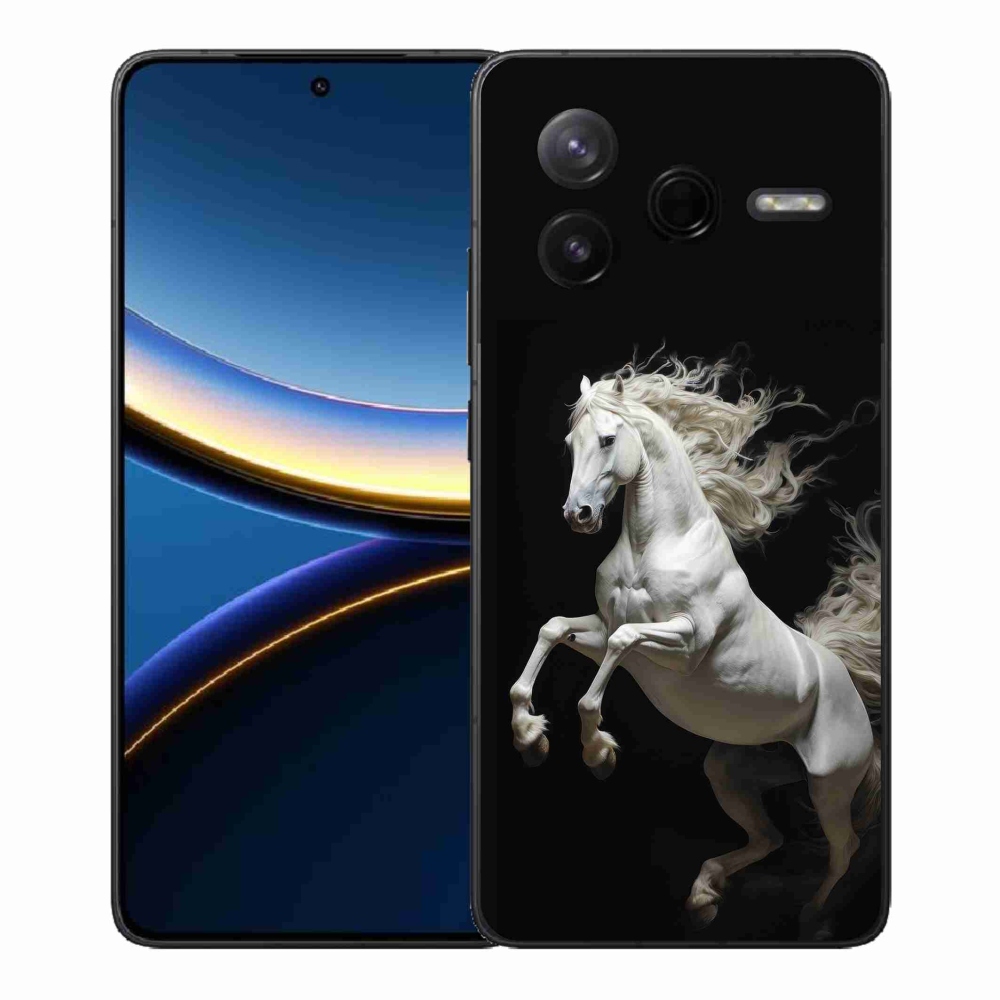 Gelový kryt mmCase na Xiaomi Poco F7 Pro - bílý kůň 4