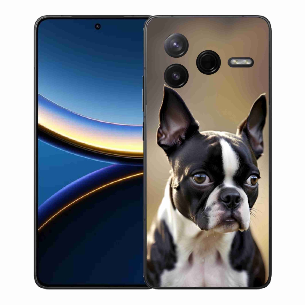 Gelový kryt mmCase na Xiaomi Poco F7 Pro - bostonský teriér