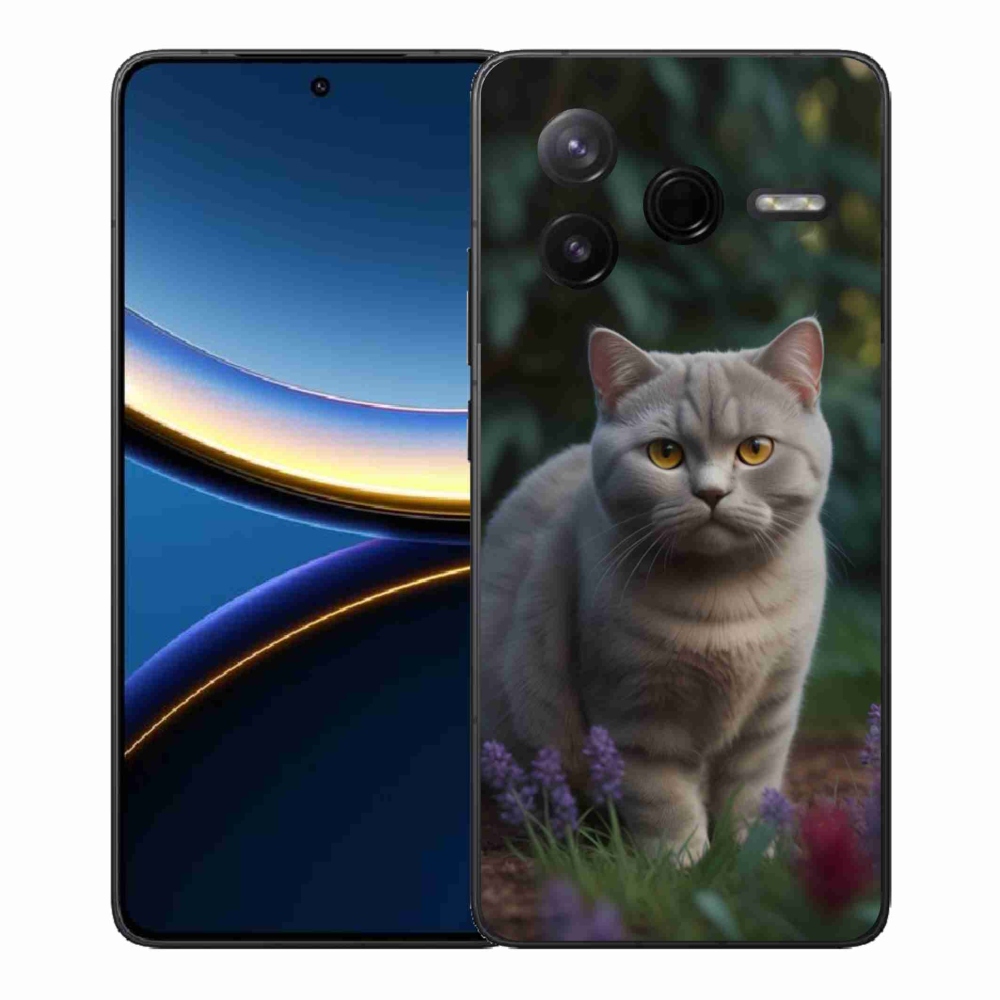 Gelový kryt mmCase na Xiaomi Poco F7 Pro - britská kočka