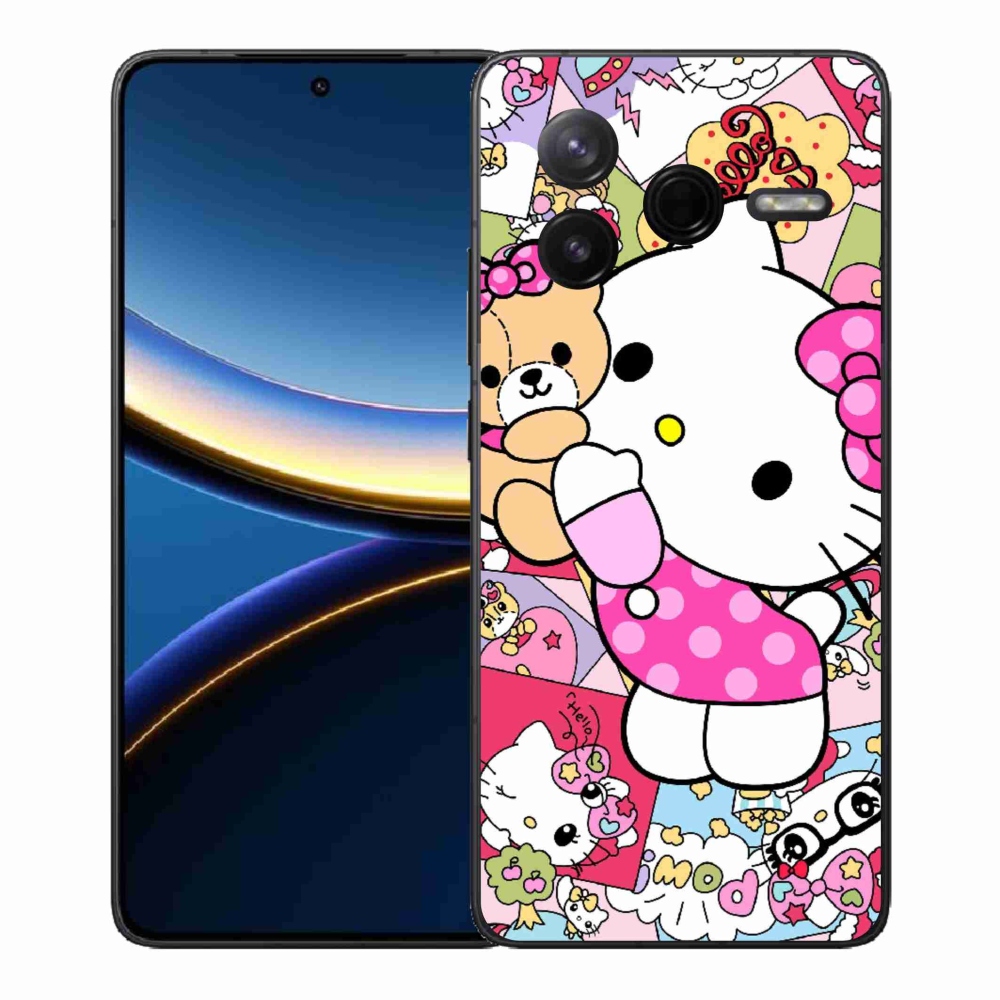 Gelový kryt mmCase na Xiaomi Poco F7 Pro - cute kitty