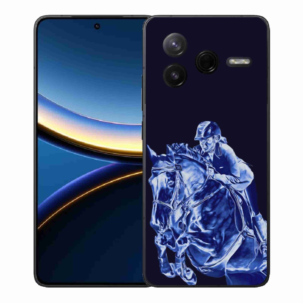 Gelový kryt mmCase na Xiaomi Poco F7 Pro - dostihový kůň