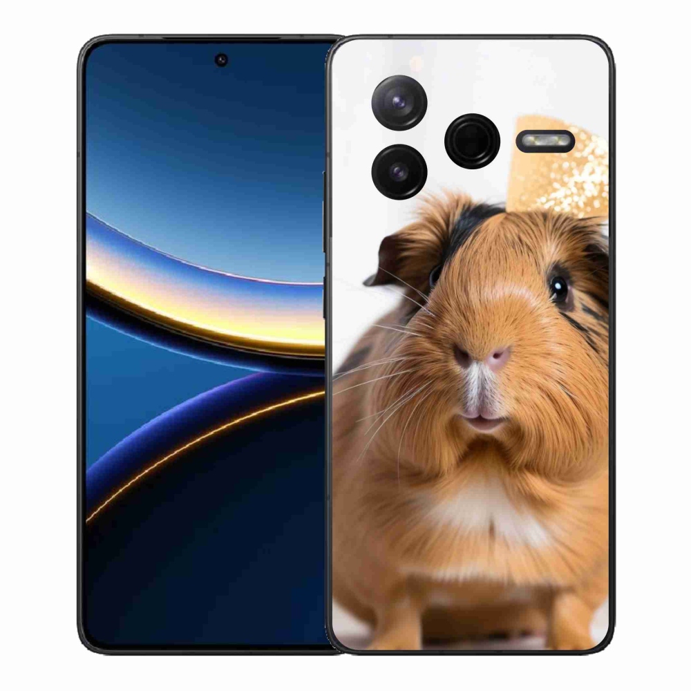 Gelový kryt mmCase na Xiaomi Poco F7 Pro - hnědé morče