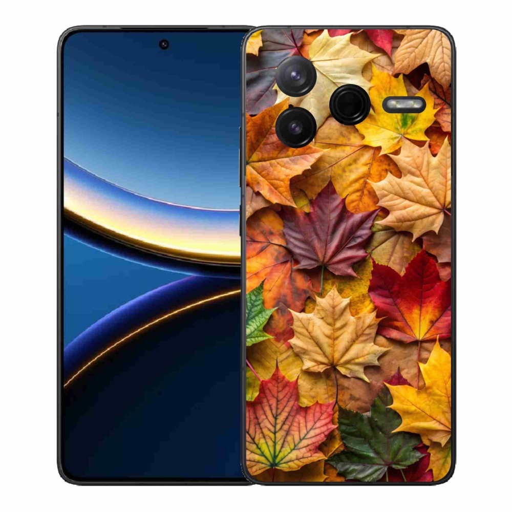 Gelový kryt mmCase na Xiaomi Poco F7 Pro - javorové listy 2