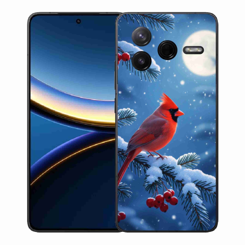Gelový kryt mmCase na Xiaomi Poco F7 Pro - kardinál červený