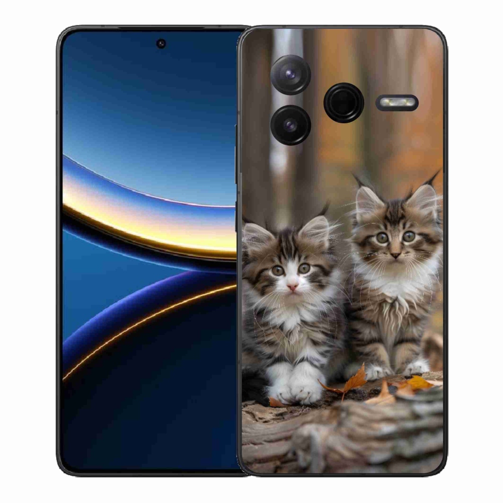 Gelový kryt mmCase na Xiaomi Poco F7 Pro - kočičí duo 3