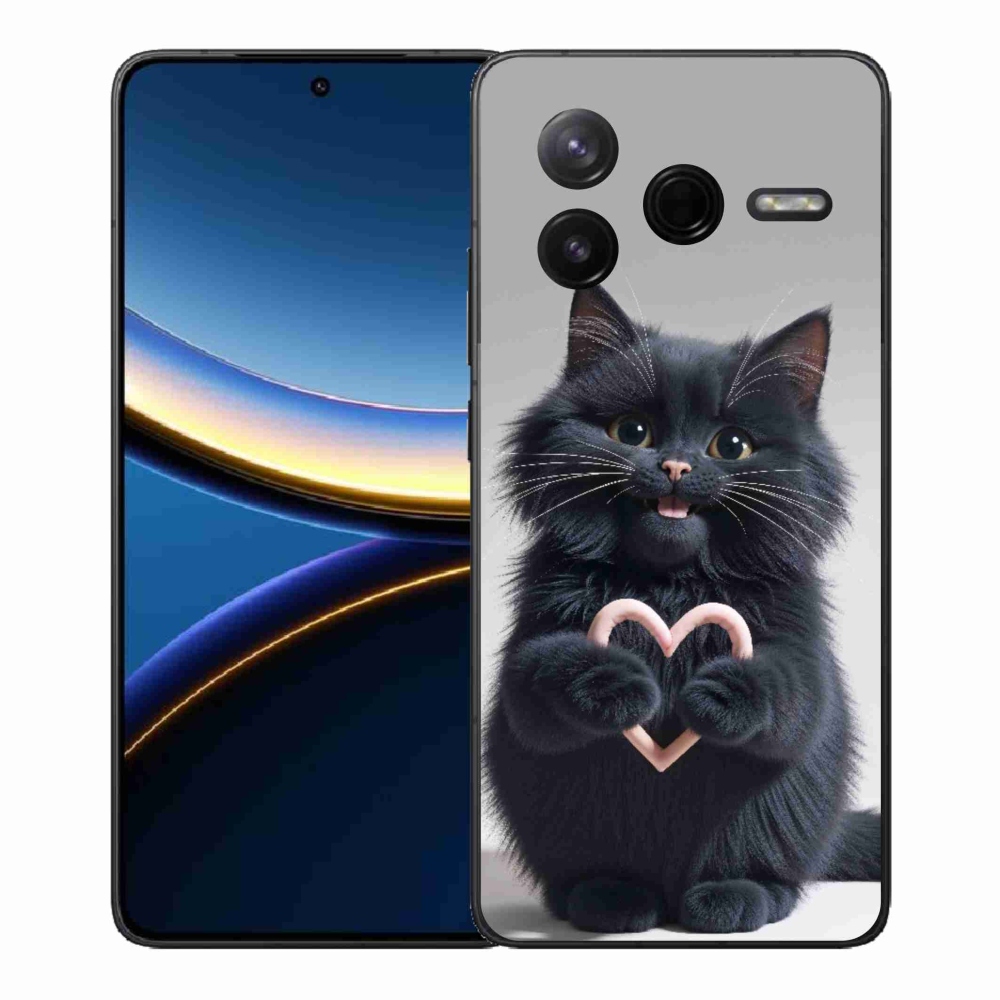Gelový kryt mmCase na Xiaomi Poco F7 Pro - kočičí láska 3