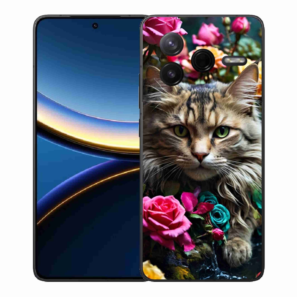 Gelový kryt mmCase na Xiaomi Poco F7 Pro - kočíčí pohled 2