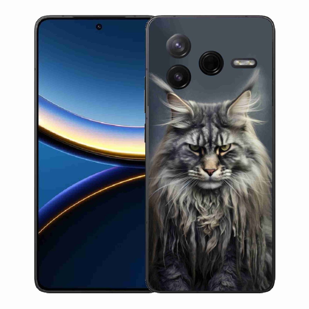 Gelový kryt mmCase na Xiaomi Poco F7 Pro - kočíčí pohled 4