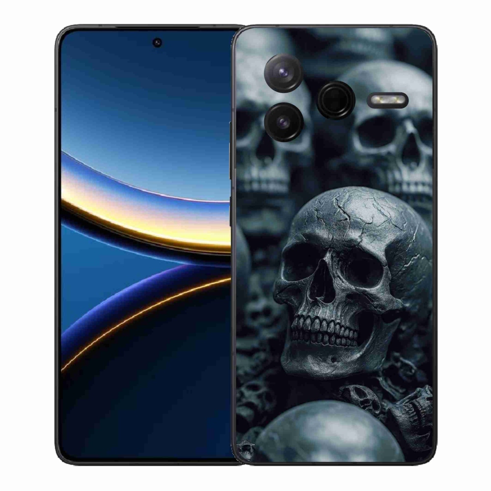 Gelový kryt mmCase na Xiaomi Poco F7 Pro - lebka 2