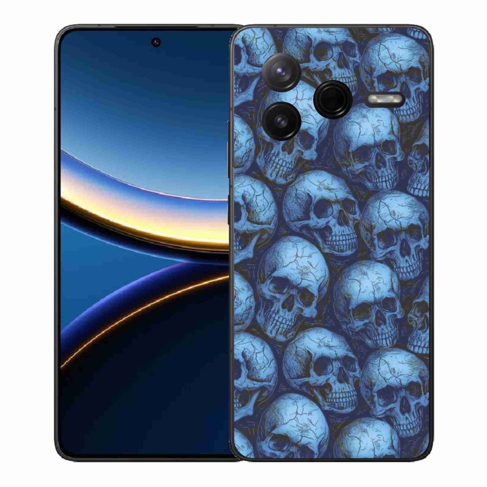 Gelový kryt mmCase na Xiaomi Poco F7 Pro - lebky