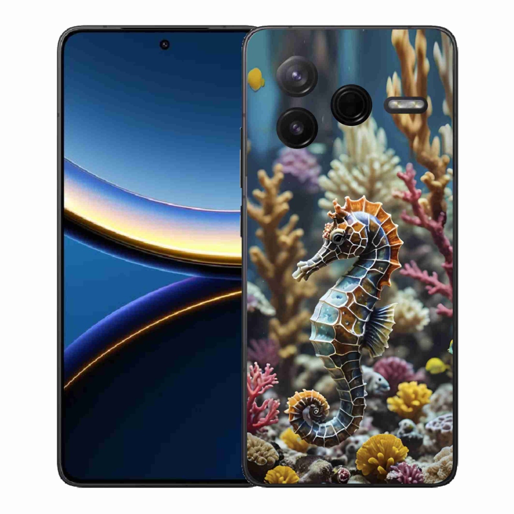 Gelový kryt mmCase na Xiaomi Poco F7 Pro - mořský koník 2