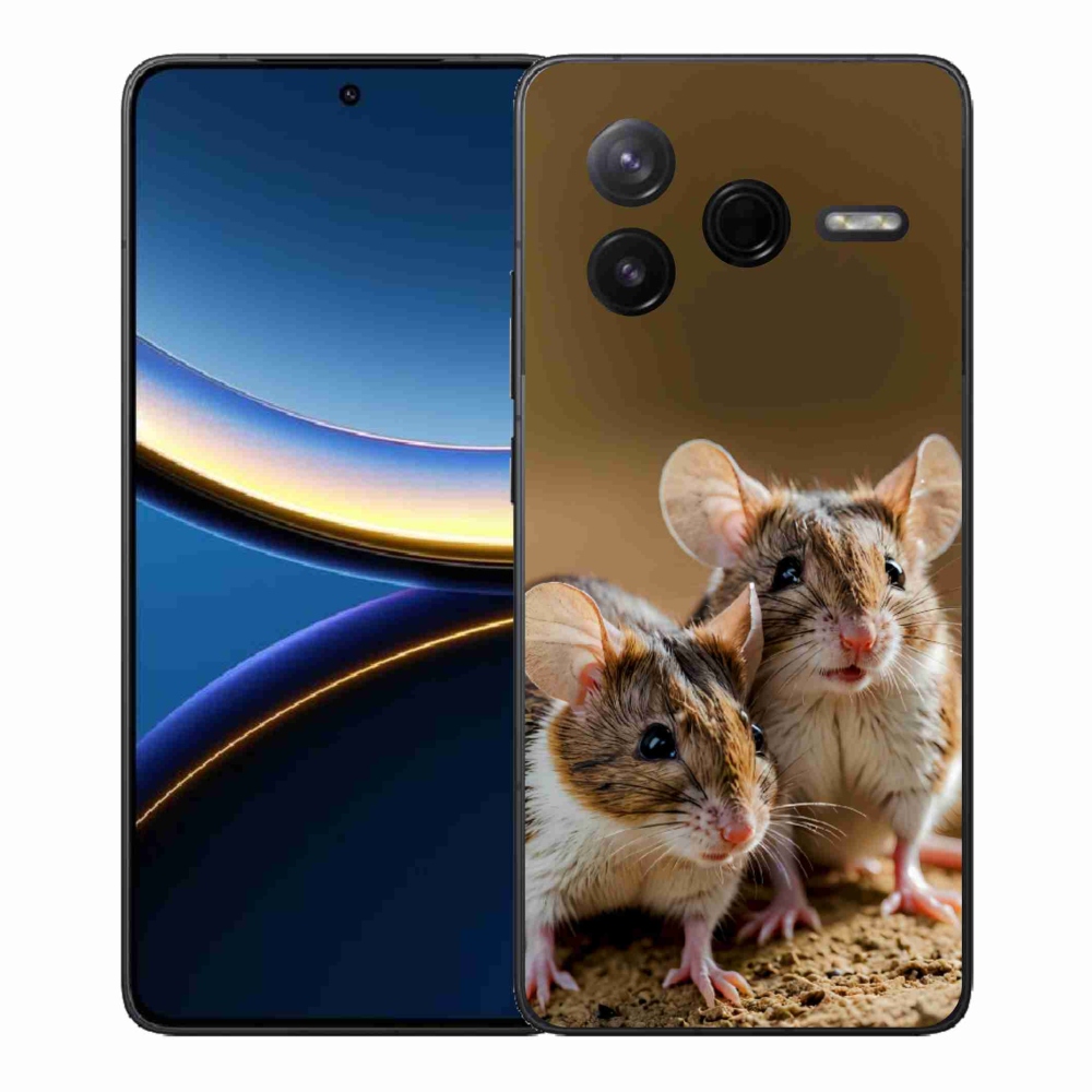 Gelový kryt mmCase na Xiaomi Poco F7 Pro - myší duo