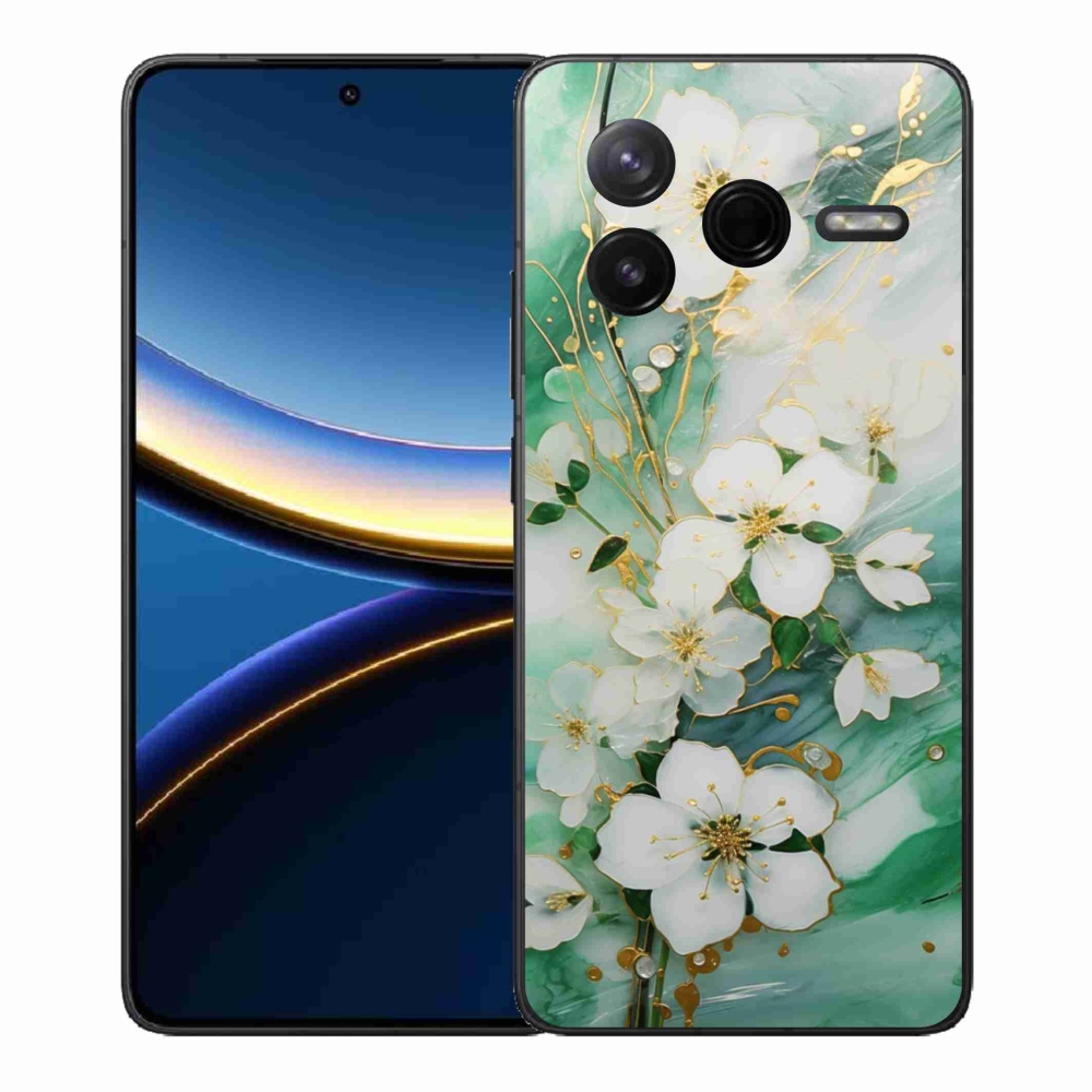 Gelový kryt mmCase na Xiaomi Poco F7 Pro - něžné květy