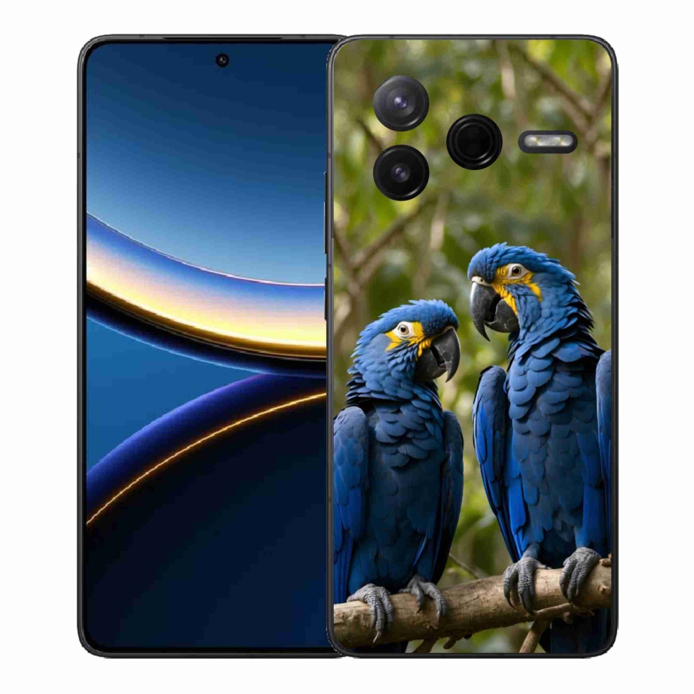 Gelový kryt mmCase na Xiaomi Poco F7 Pro - papouščí duo