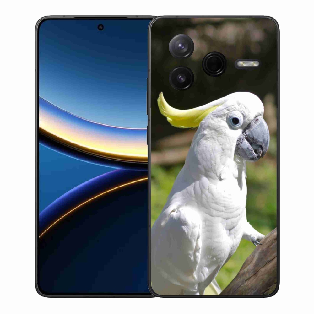 Gelový kryt mmCase na Xiaomi Poco F7 Pro - papoušek kakadu 2