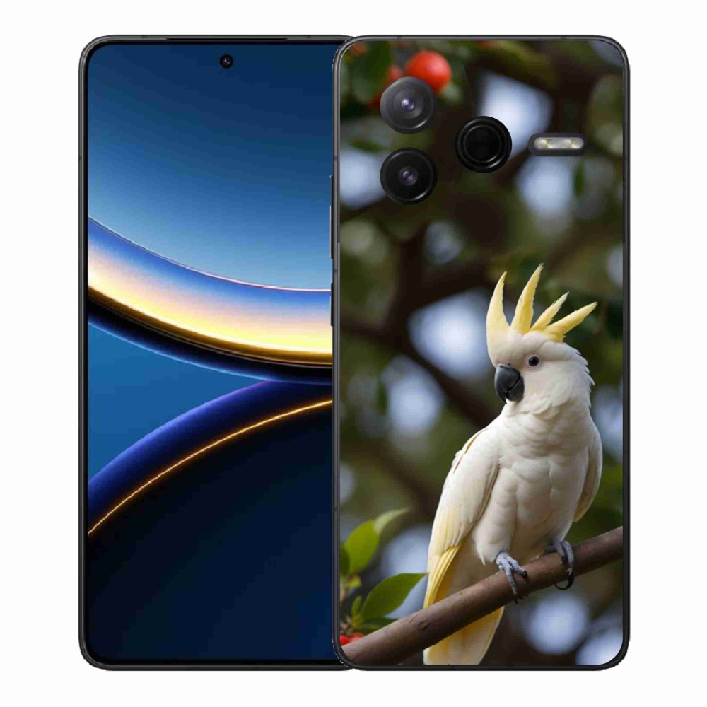 Gelový kryt mmCase na Xiaomi Poco F7 Pro - papoušek kakadu 3