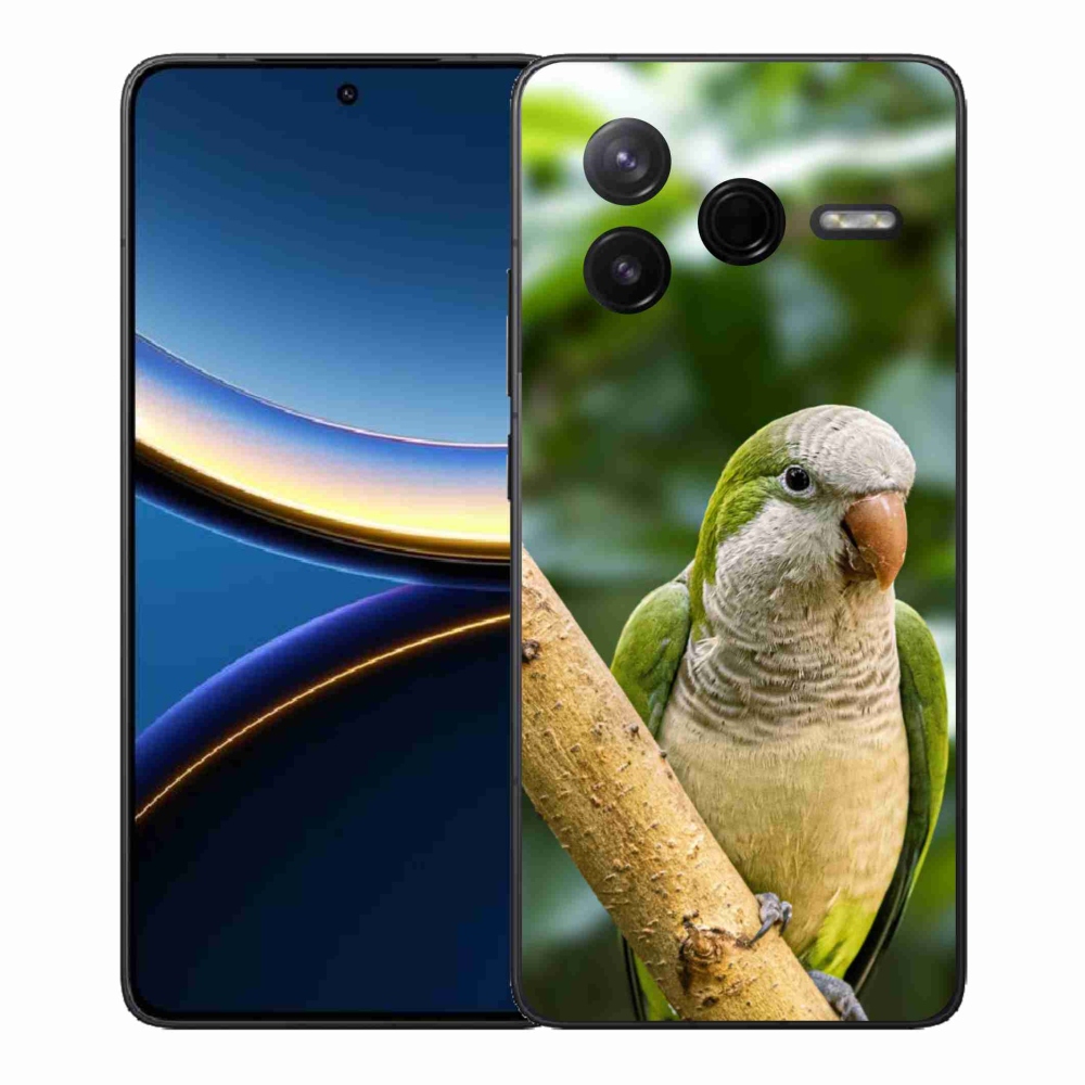 Gelový kryt mmCase na Xiaomi Poco F7 Pro - papoušek mníšek