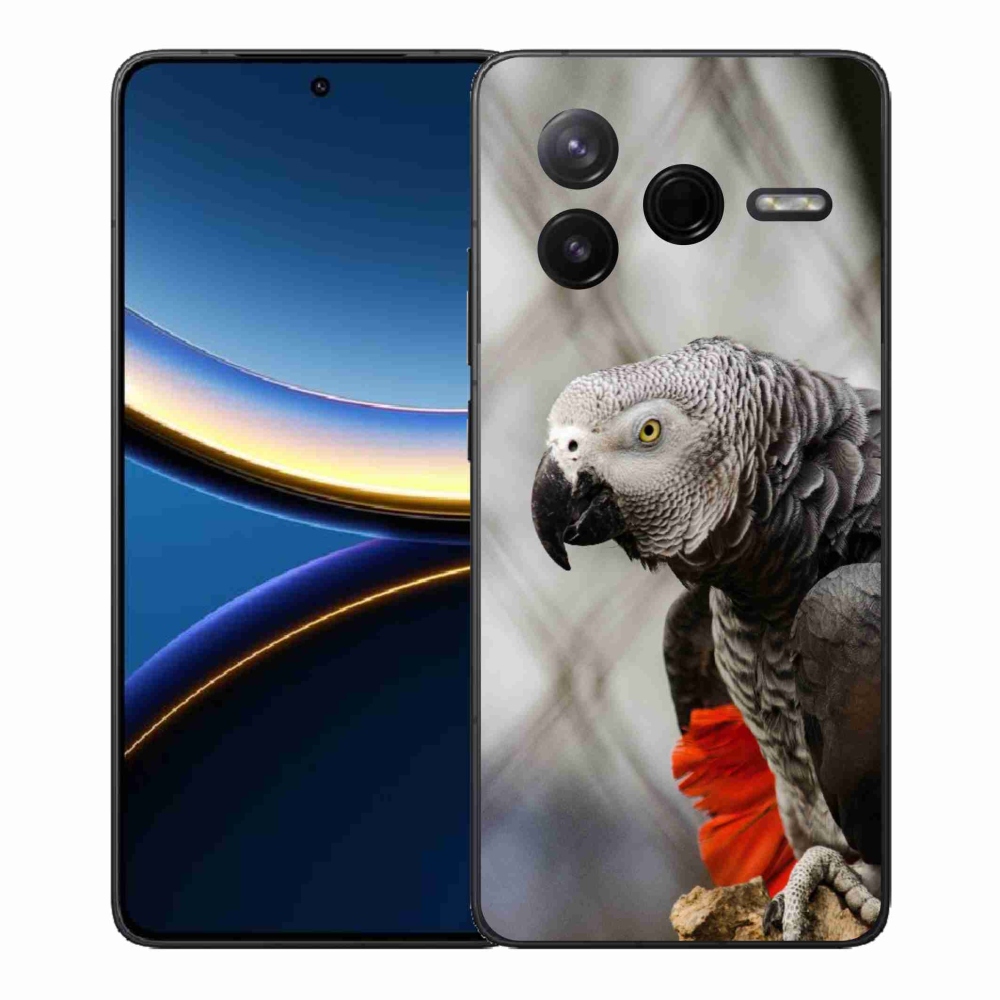 Gelový kryt mmCase na Xiaomi Poco F7 Pro - papoušek žako 3