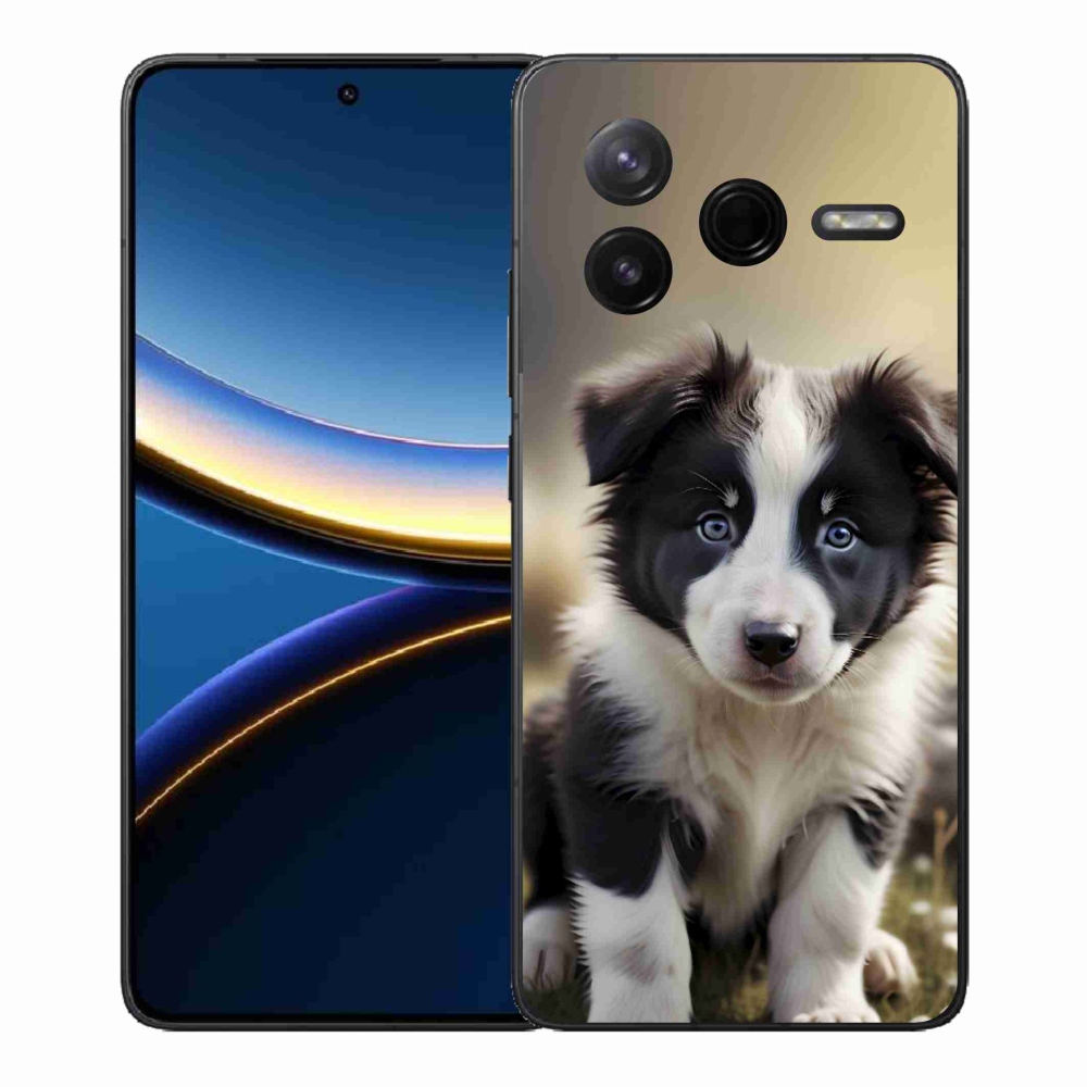 Gelový kryt mmCase na Xiaomi Poco F7 Pro - roztomilá border kolie