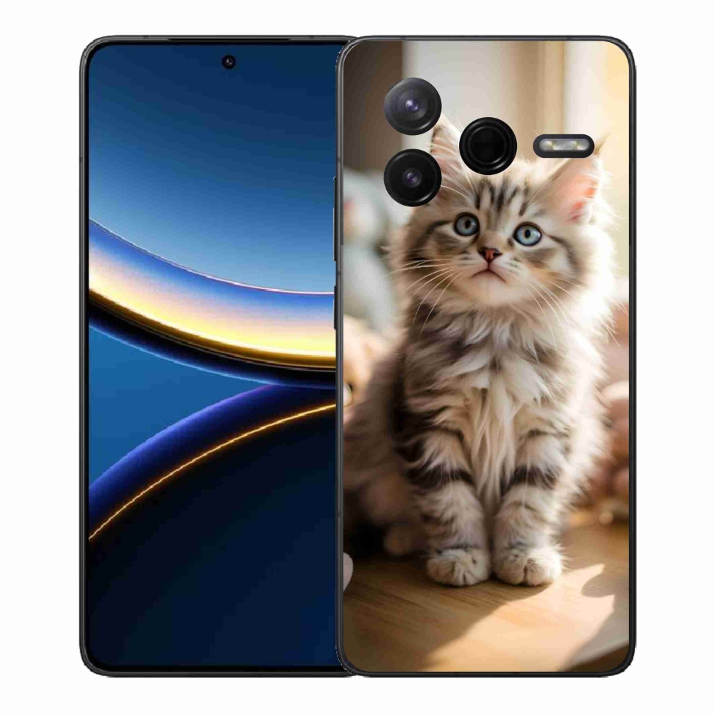 Gelový kryt mmCase na Xiaomi Poco F7 Pro - roztomilé kotě 10