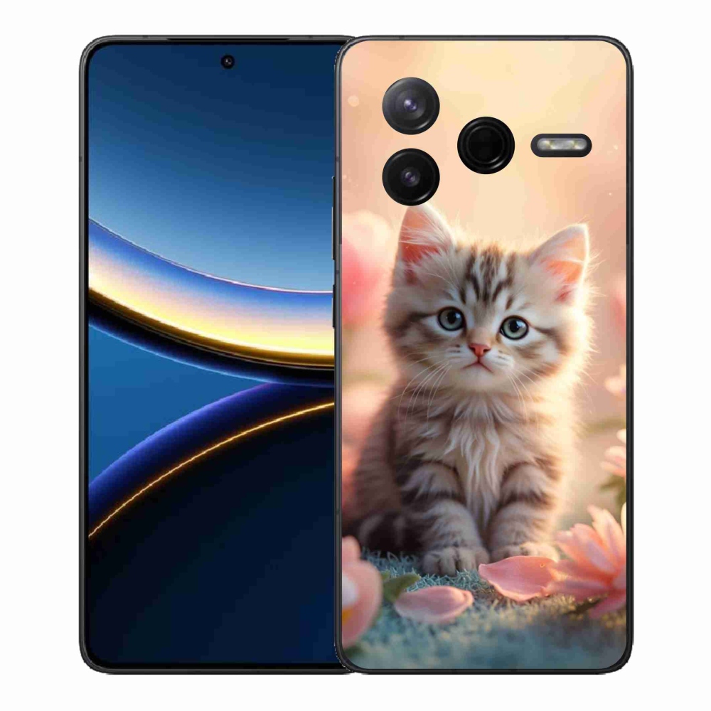 Gelový kryt mmCase na Xiaomi Poco F7 Pro - roztomilé kotě 8