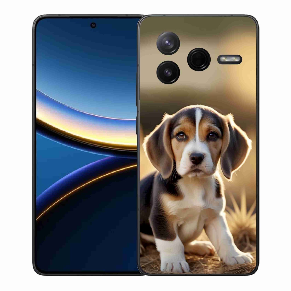 Gelový kryt mmCase na Xiaomi Poco F7 Pro - roztomilý bígl