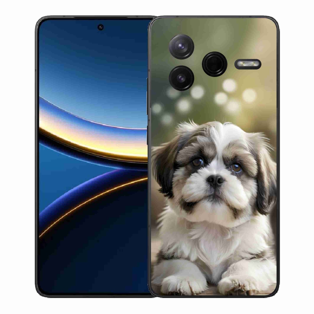 Gelový kryt mmCase na Xiaomi Poco F7 Pro - roztomilý shih-tzu