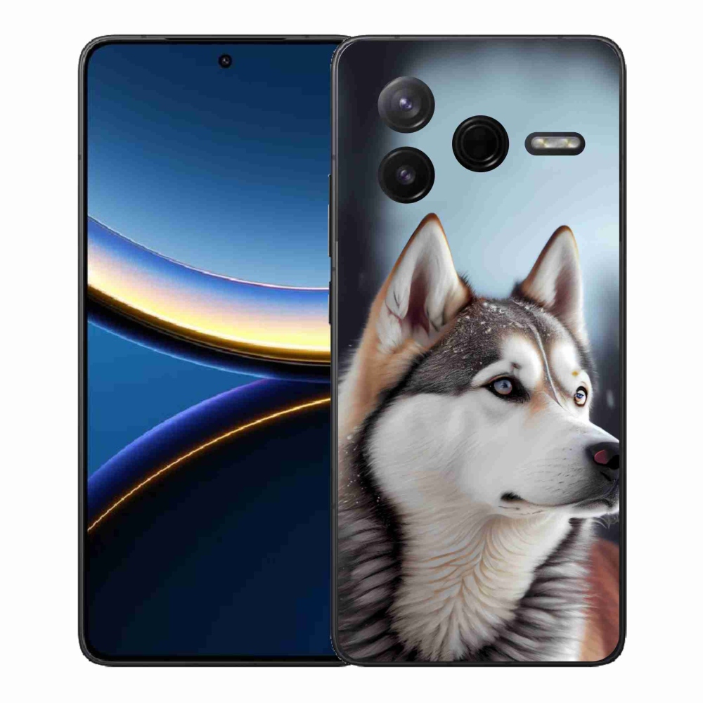 Gelový kryt mmCase na Xiaomi Poco F7 Pro - sibiřský husky