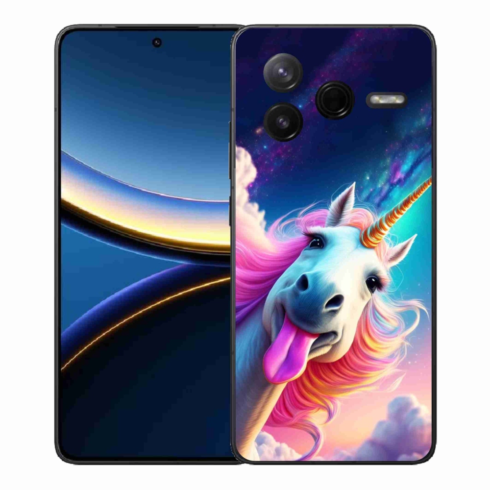 Gelový kryt mmCase na Xiaomi Poco F7 Pro - šílený jednorožec