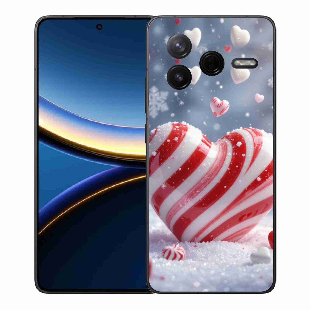 Gelový kryt mmCase na Xiaomi Poco F7 Pro - sladké srdce