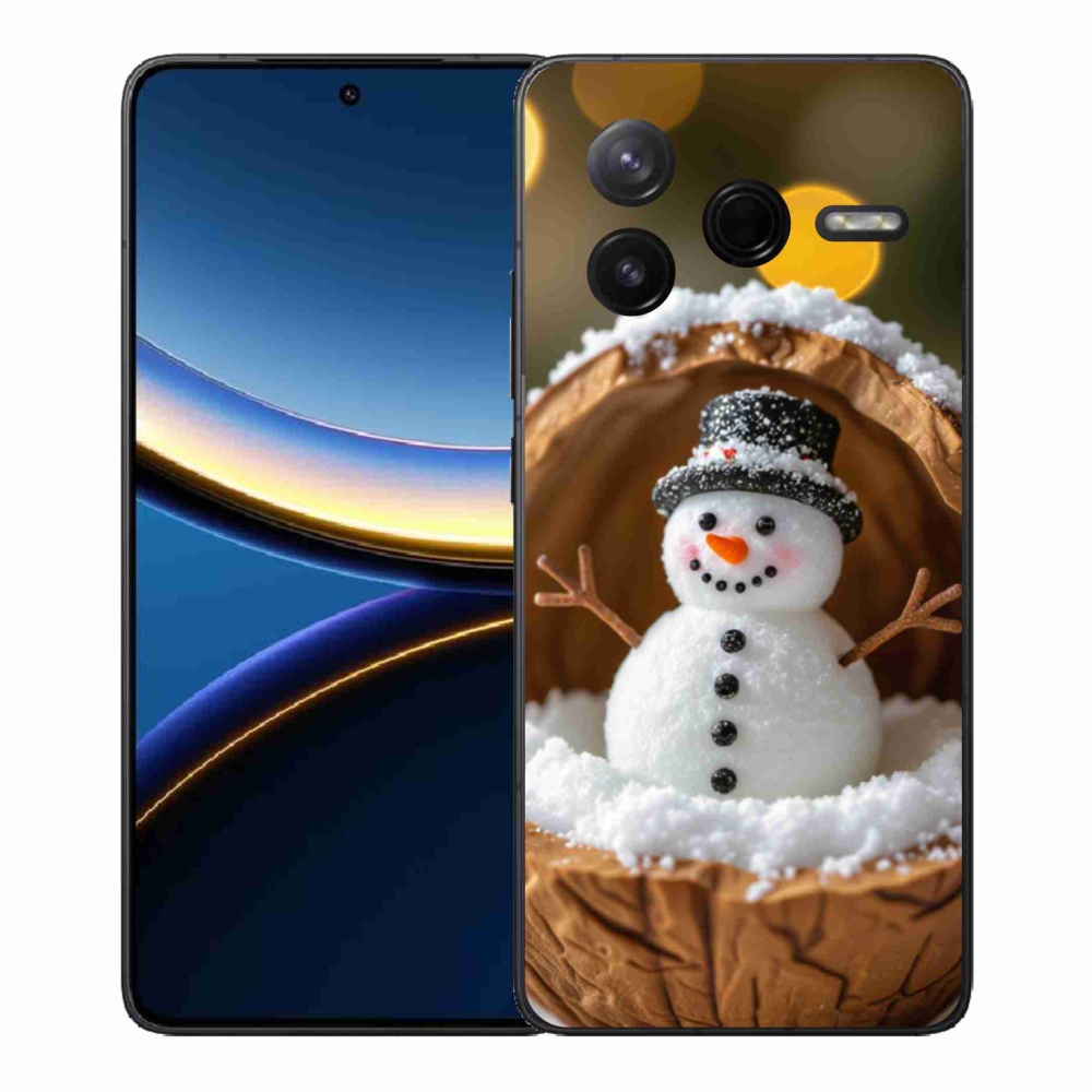 Gelový kryt mmCase na Xiaomi Poco F7 Pro - sněhulák 4