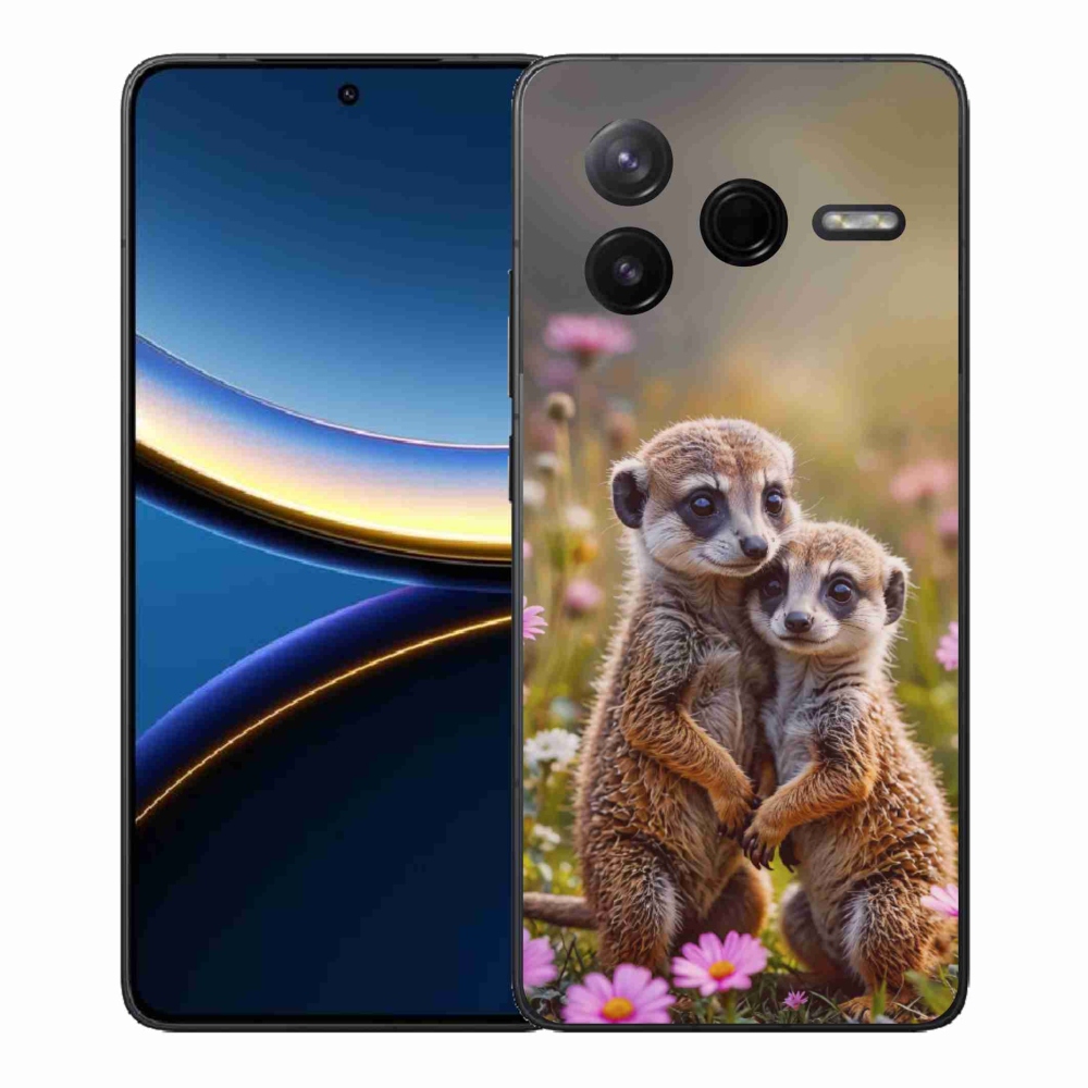 Gelový kryt mmCase na Xiaomi Poco F7 Pro - surikatí duo