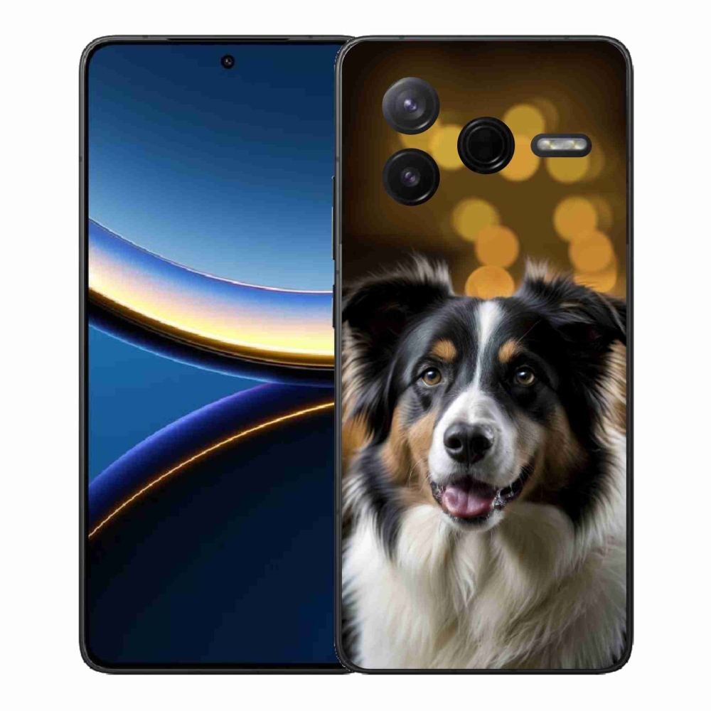 Gelový kryt mmCase na Xiaomi Poco F7 Pro - usměvavý australský ovčák
