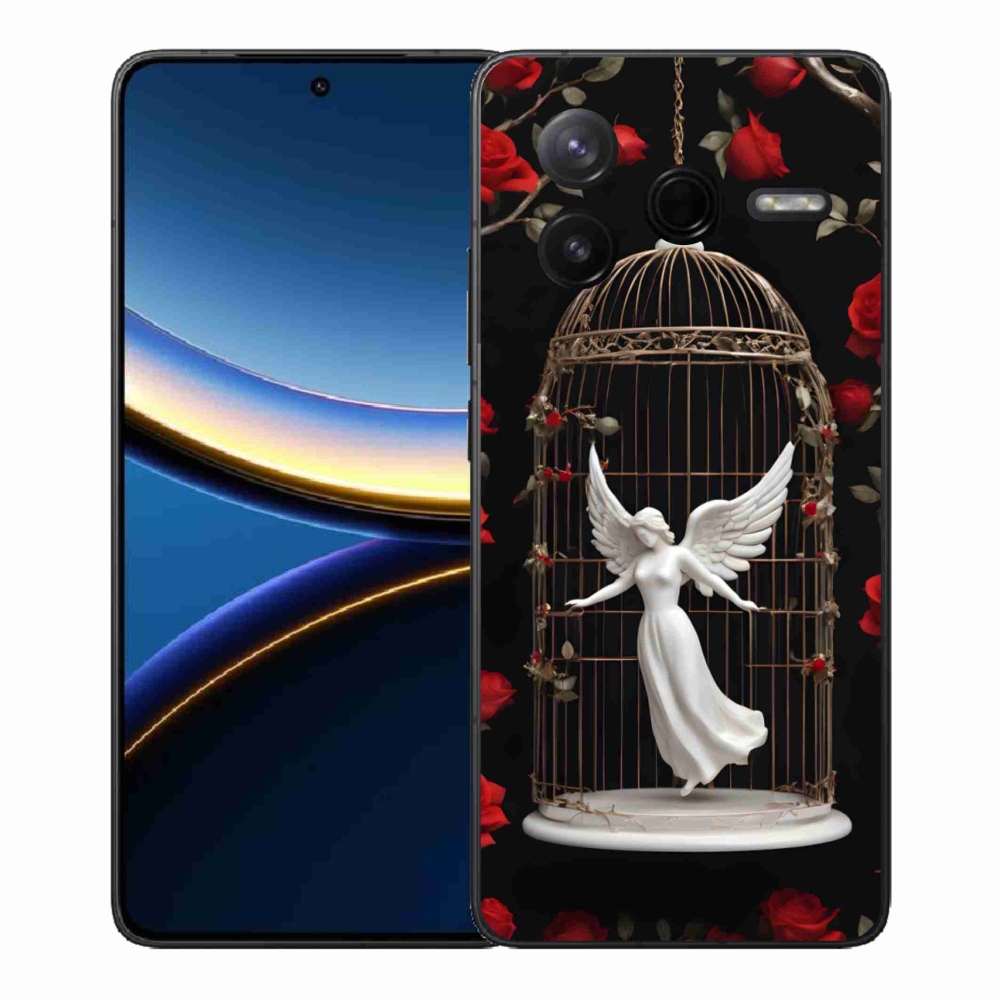 Gelový kryt mmCase na Xiaomi Poco F7 Pro - uvězněný anděl