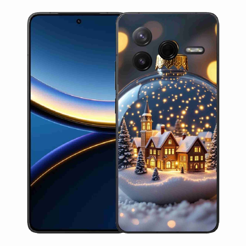 Gelový kryt mmCase na Xiaomi Poco F7 Pro - vánoční koule 4