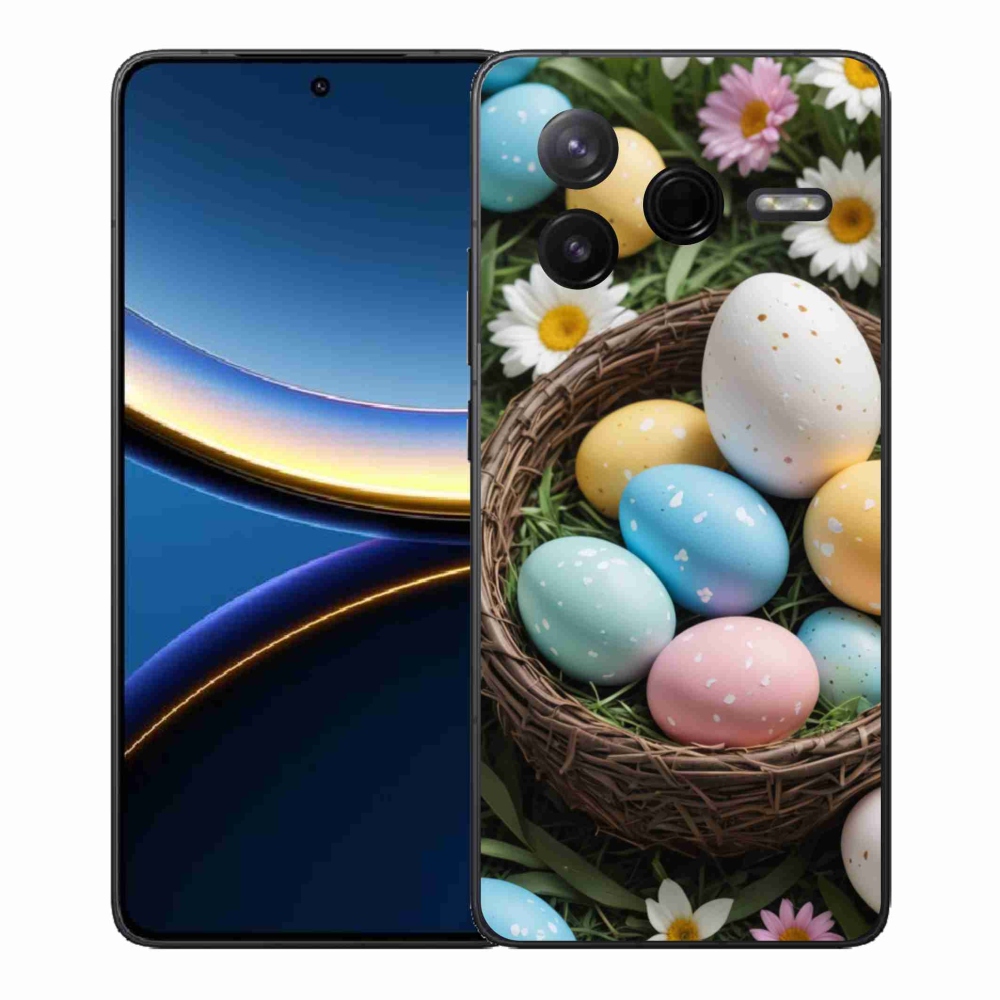 Gelový kryt mmCase na Xiaomi Poco F7 Pro - velikonoční vajíčka 2