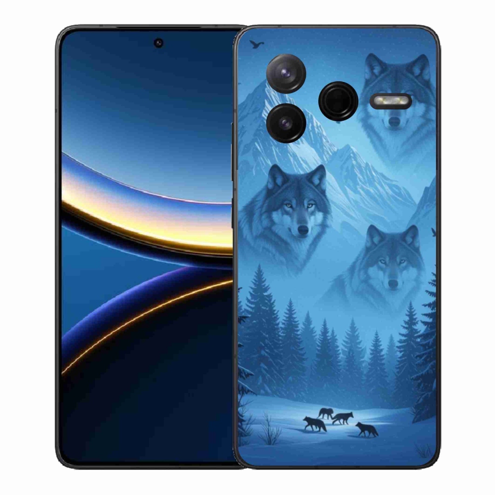 Gelový kryt mmCase na Xiaomi Poco F7 Pro - vlčí smečka