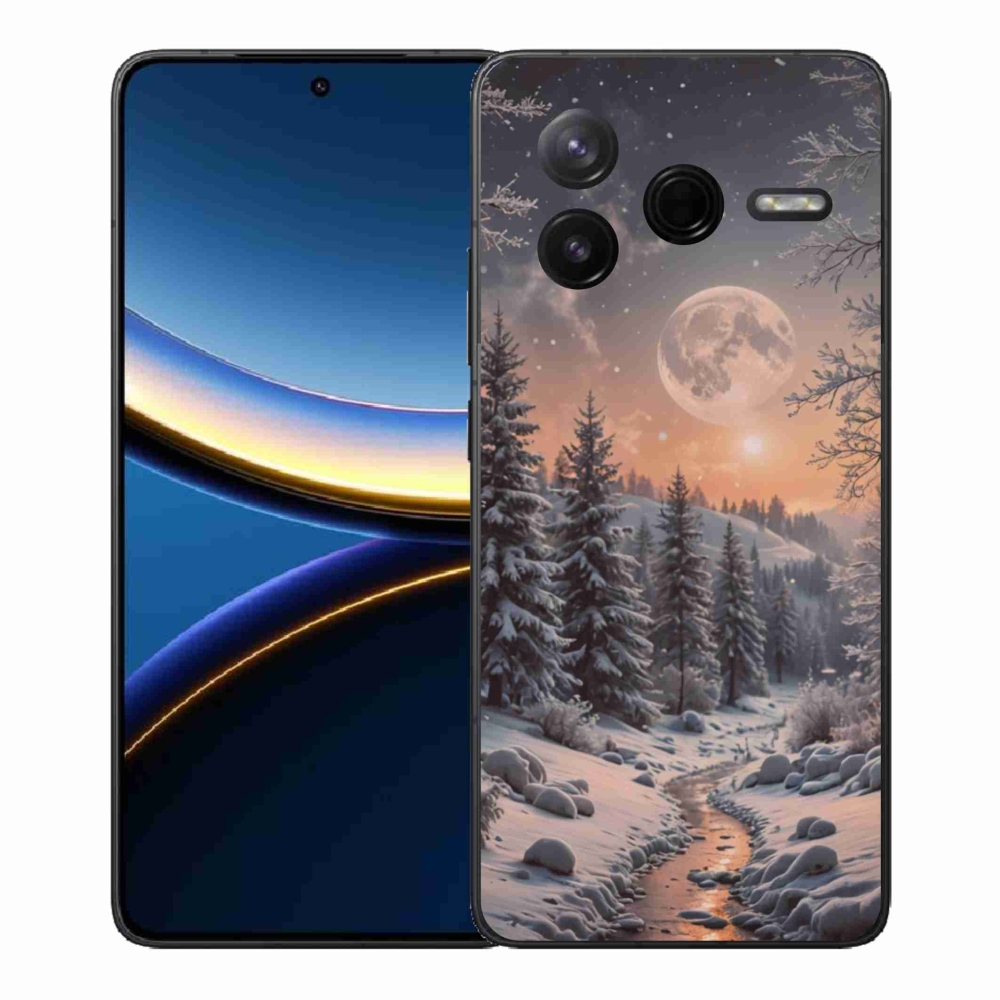 Gelový kryt mmCase na Xiaomi Poco F7 Pro - zimní krajina 2